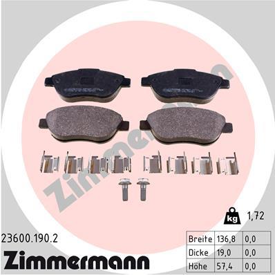 ZIMMERMANN 23600.190.2 Číslo výrobce: 23600. EAN: 4250238759294.