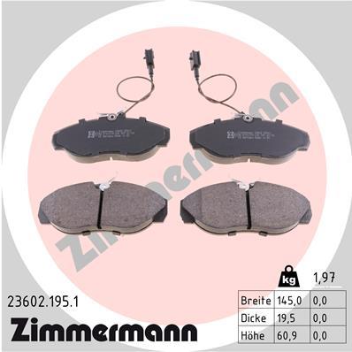 ZIMMERMANN 23602.195.1 Číslo výrobce: 21797. EAN: 4250238738930.
