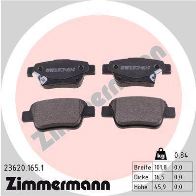 ZIMMERMANN 23620.165.1 Číslo výrobce: 23620. EAN: 4250238738992.