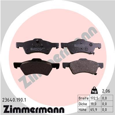 ZIMMERMANN 23640.190.1 Číslo výrobce: 23640. EAN: 4250238739067.