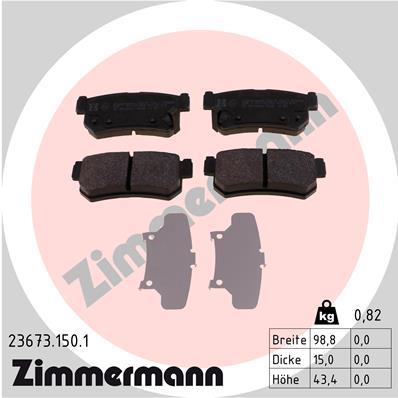 ZIMMERMANN 23673.150.1 Číslo výrobce: 23673. EAN: 4250238739142.