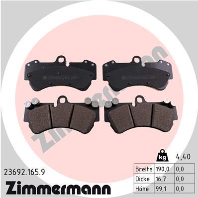 ZIMMERMANN 23692.165.9 Číslo výrobce: 23692. EAN: 4250238747949.