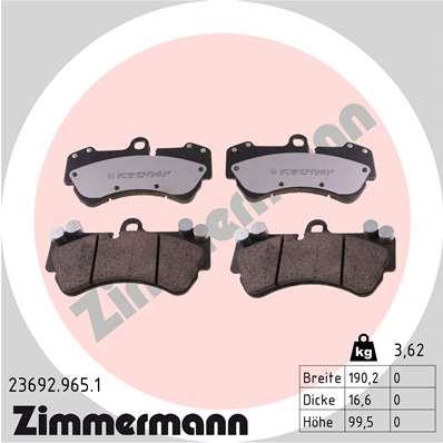 ZIMMERMANN 23692.965.1 Číslo výrobce: 23692. EAN: 4250238778974.