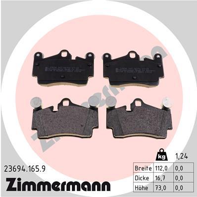 ZIMMERMANN 23694.165.9 Číslo výrobce: 23694. EAN: 4250238747963.