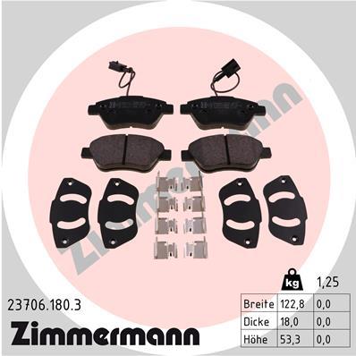 ZIMMERMANN 23706.180.3 Číslo výrobce: 23705. EAN: 4250238760580.