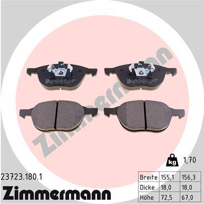 ZIMMERMANN 23723.180.1 Číslo výrobce: 23723. EAN: 4250238739302.