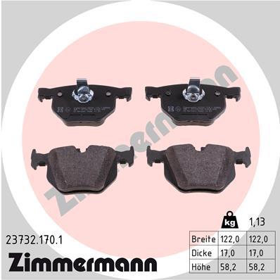 ZIMMERMANN 23732.170.1 Číslo výrobce: 23732. EAN: 4250238739333.