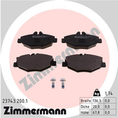 ZIMMERMANN 23743.200.1 Číslo výrobce: 23743. EAN: 4250238739371.