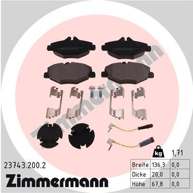ZIMMERMANN 23743.200.2 Číslo výrobce: 23743. EAN: 4250238739388.