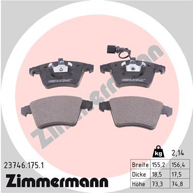 ZIMMERMANN 23746.175.1 Číslo výrobce: 23747. EAN: 4250238739418.