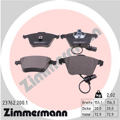 ZIMMERMANN 23762.200.1 Číslo výrobce: 23762. EAN: 4250238739487.