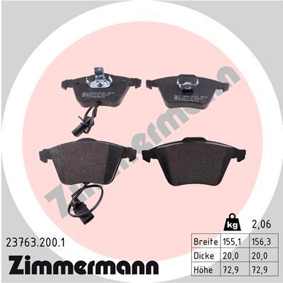 ZIMMERMANN 23763.200.1 Číslo výrobce: 23763. EAN: 4250238739494.