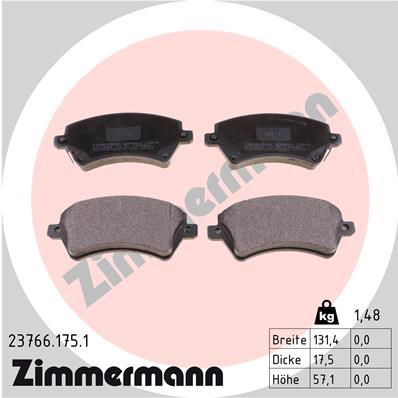 ZIMMERMANN 23766.175.1 Číslo výrobce: 23766. EAN: 4250238739500.