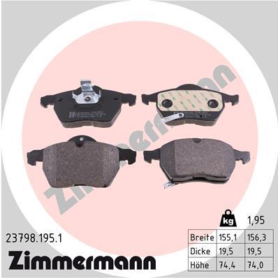 ZIMMERMANN 23798.195.1 Číslo výrobce: 23798. EAN: 4250238739647.
