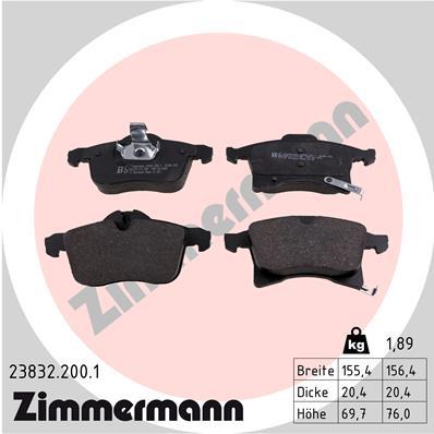 ZIMMERMANN 23832.200.1 Číslo výrobce: 23832. EAN: 4250238739715.