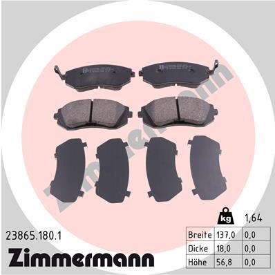 ZIMMERMANN 23865.180.1 Číslo výrobce: 23865. EAN: 4250238739753.