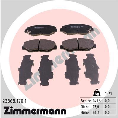 ZIMMERMANN 23868.170.1 Číslo výrobce: 23868. EAN: 4250238739760.
