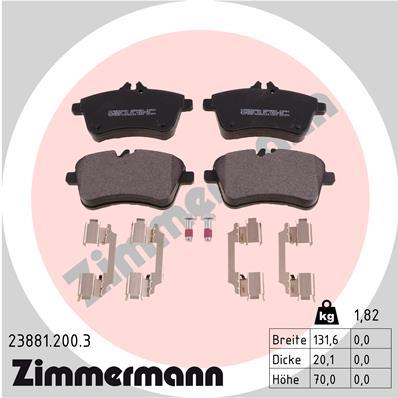 ZIMMERMANN 23881.200.3 Číslo výrobce: 23881. EAN: 4250238760504.