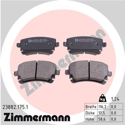 ZIMMERMANN 23882.175.1 Číslo výrobce: 23326. EAN: 4250238739838.