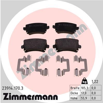 ZIMMERMANN 23914.170.3 Číslo výrobce: 23914. EAN: 4250238765325.