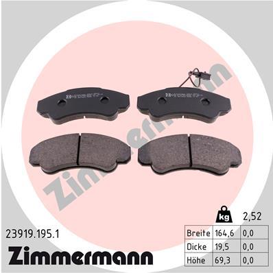 ZIMMERMANN 23919.195.1 Číslo výrobce: 23919. EAN: 4250238739890.