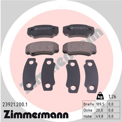 ZIMMERMANN 23921.200.1 Číslo výrobce: 23921. EAN: 4250238739906.