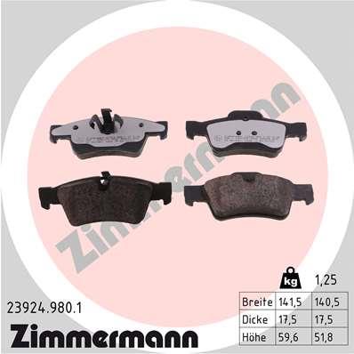 ZIMMERMANN 23924.980.1 Číslo výrobce: 23923. EAN: 4250238779131.