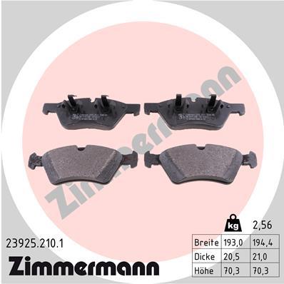 ZIMMERMANN 23925.210.1 Číslo výrobce: 23922. EAN: 4250238739920.