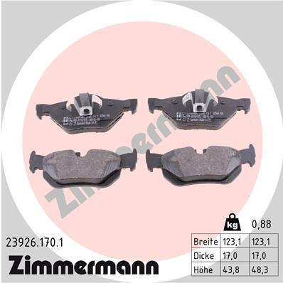 ZIMMERMANN 23926.170.1 Číslo výrobce: 23926. EAN: 4250238739937.