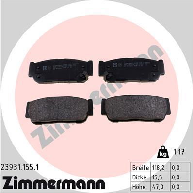 ZIMMERMANN 23931.155.1 Číslo výrobce: 23931. EAN: 4250238776574.