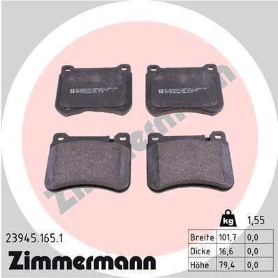 ZIMMERMANN 23945.165.1 Číslo výrobce: 23945. EAN: 4250238740001.