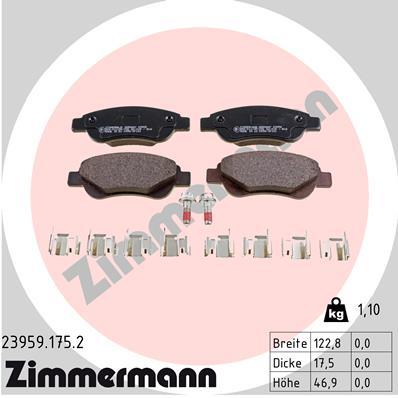 ZIMMERMANN 23959.175.2 Číslo výrobce: 23959. EAN: 4250238756934.