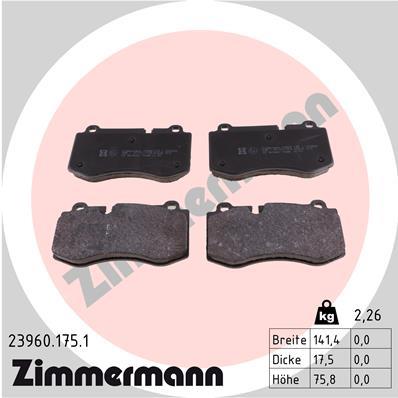 ZIMMERMANN 23960.175.1 Číslo výrobce: 23960. EAN: 4250238740025.