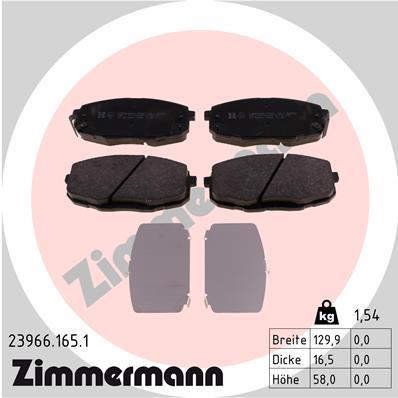 ZIMMERMANN 23966.165.1 Číslo výrobce: 23966. EAN: 4250238740032.