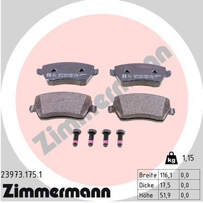 ZIMMERMANN 23973.175.1 Číslo výrobce: 23973. EAN: 4250238740070.