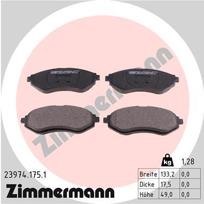 ZIMMERMANN 23974.175.1 Číslo výrobce: 23974. EAN: 4250238740087.