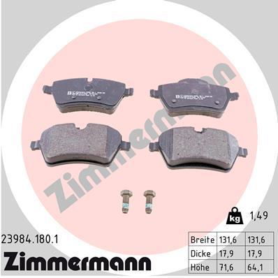 ZIMMERMANN 23984.180.1 Číslo výrobce: 23984. EAN: 4250238750413.