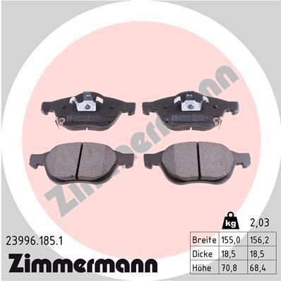 ZIMMERMANN 23996.185.1 Číslo výrobce: 23996. EAN: 4250238740131.