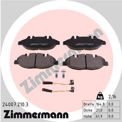 ZIMMERMANN 24007.210.3 Číslo výrobce: 24007. EAN: 4250238757634.