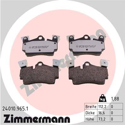ZIMMERMANN 24010.965.1 Číslo výrobce: 24010. EAN: 4250238779186.