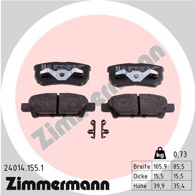 ZIMMERMANN 24014.155.1 Číslo výrobce: 24014. EAN: 4250238750406.