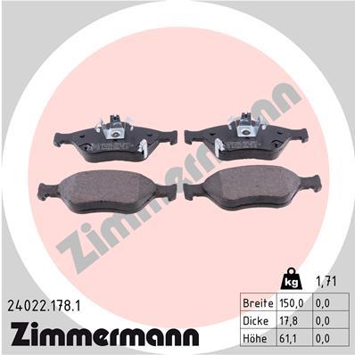 ZIMMERMANN 24022.178.1 Číslo výrobce: 23202. EAN: 4250238757764.