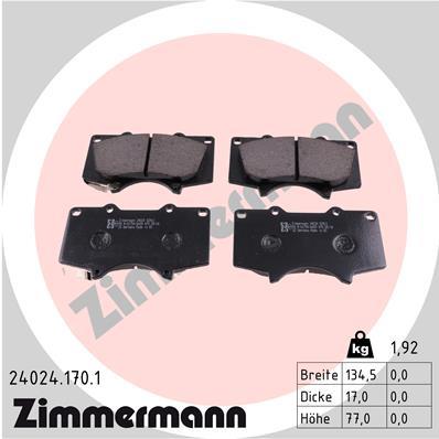 ZIMMERMANN 24024.170.1 Číslo výrobce: 24024. EAN: 4250238740209.