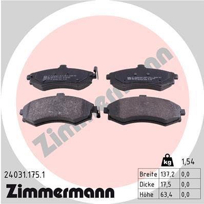 ZIMMERMANN 24031.175.1 Číslo výrobce: 24031. EAN: 4250238740216.