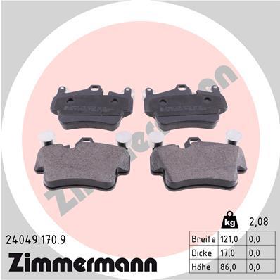 ZIMMERMANN 24049.170.9 Číslo výrobce: 24049. EAN: 4250238747987.
