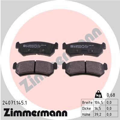 ZIMMERMANN 24071.145.1 Číslo výrobce: 24071. EAN: 4250238740292.