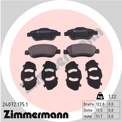 ZIMMERMANN 24072.175.1 Číslo výrobce: 24072. EAN: 4250238740308.