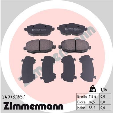 ZIMMERMANN 24073.165.1 Číslo výrobce: 24073. EAN: 4250238740322.