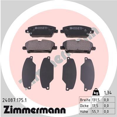ZIMMERMANN 24087.175.1 Číslo výrobce: 24087. EAN: 4250238750222.