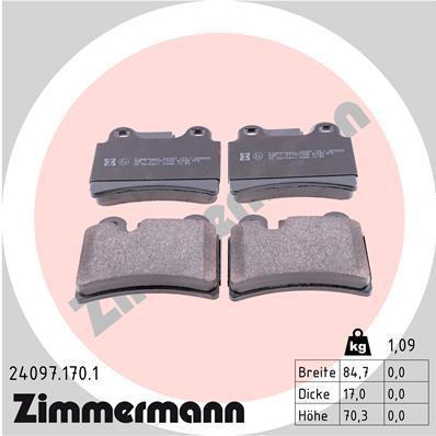 ZIMMERMANN 24097.170.1 Číslo výrobce: 24097. EAN: 4250238760337.